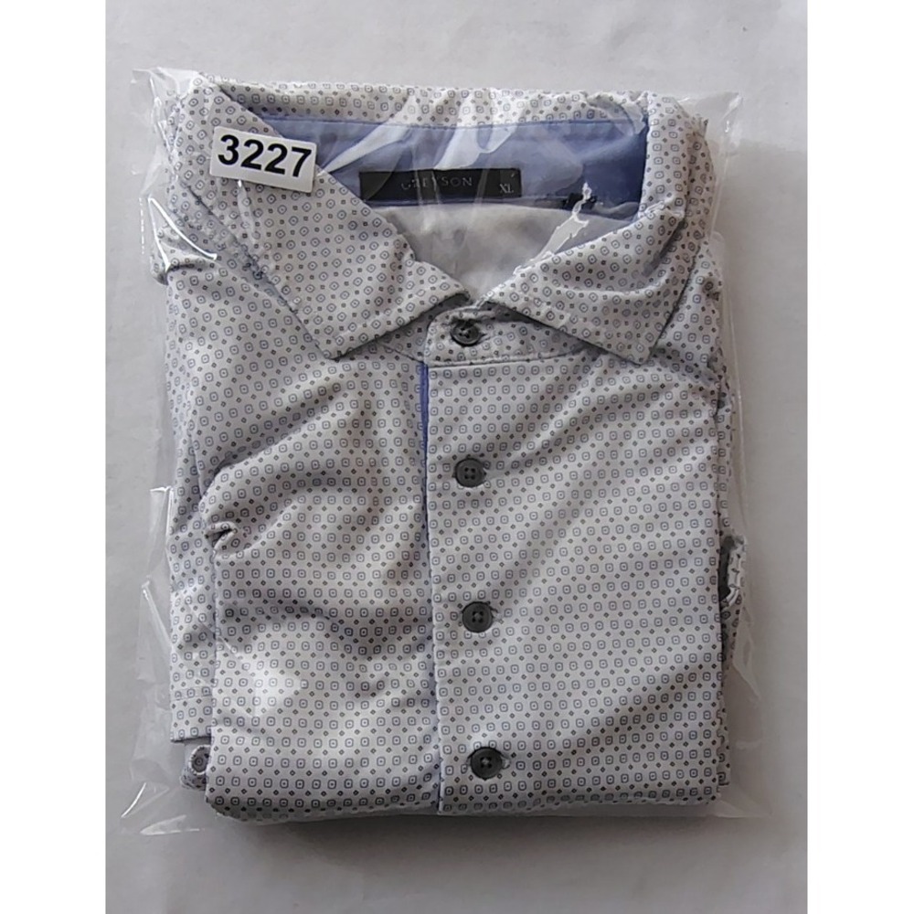 Greyson Polo Performance Stretch AOP Geometric Golf Polo Pine Valley Mens XL - Picture 5 of 11
